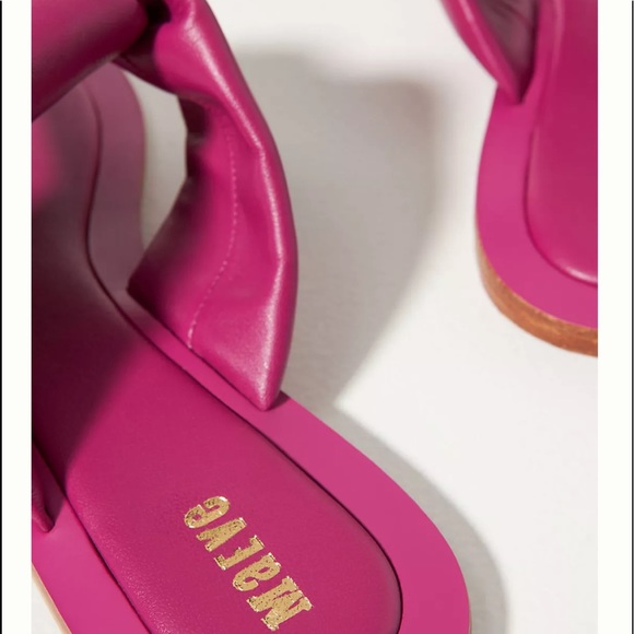 NWOT- Anthropologie MAEVE PUFFY KNOTTED SANDALS - Picture 3 of 6